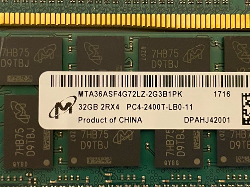 6x32gb micron ddr4 rdimm - 6x32gb,