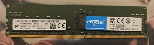 Crucial 16gb ddr4 - 16gb, rdimm