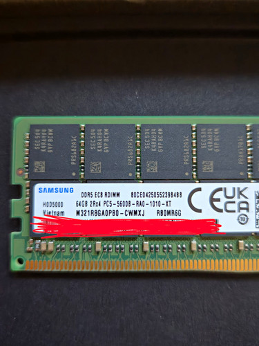 Samsung 64gb ddr5 ecc rdimm - samsung,