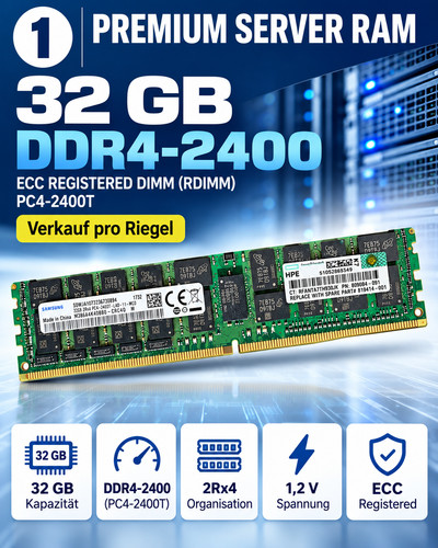 32gb ddr4 2400 - ddr4-2400, rdimm