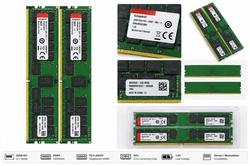 Kingston 32gb ddr4 - 2400, mhz
