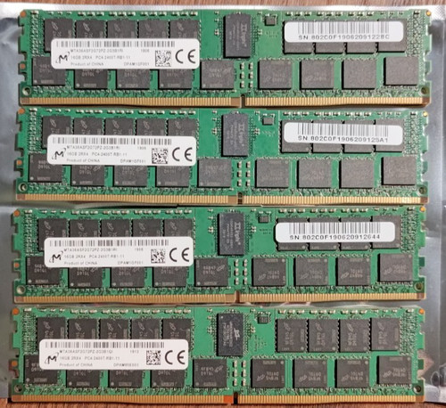 64gb micron pc4 2400t - 64gb, (4x16gb)