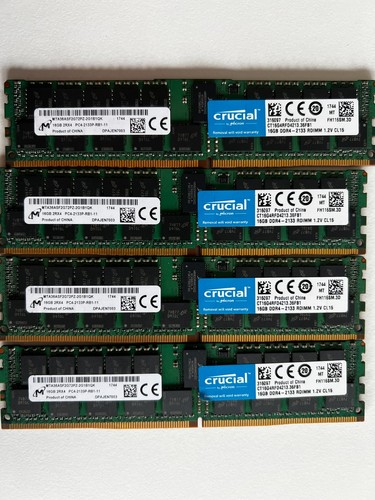 16gb ddr4 2133 rdimm 2v - ddr4-2133, 1.2v
